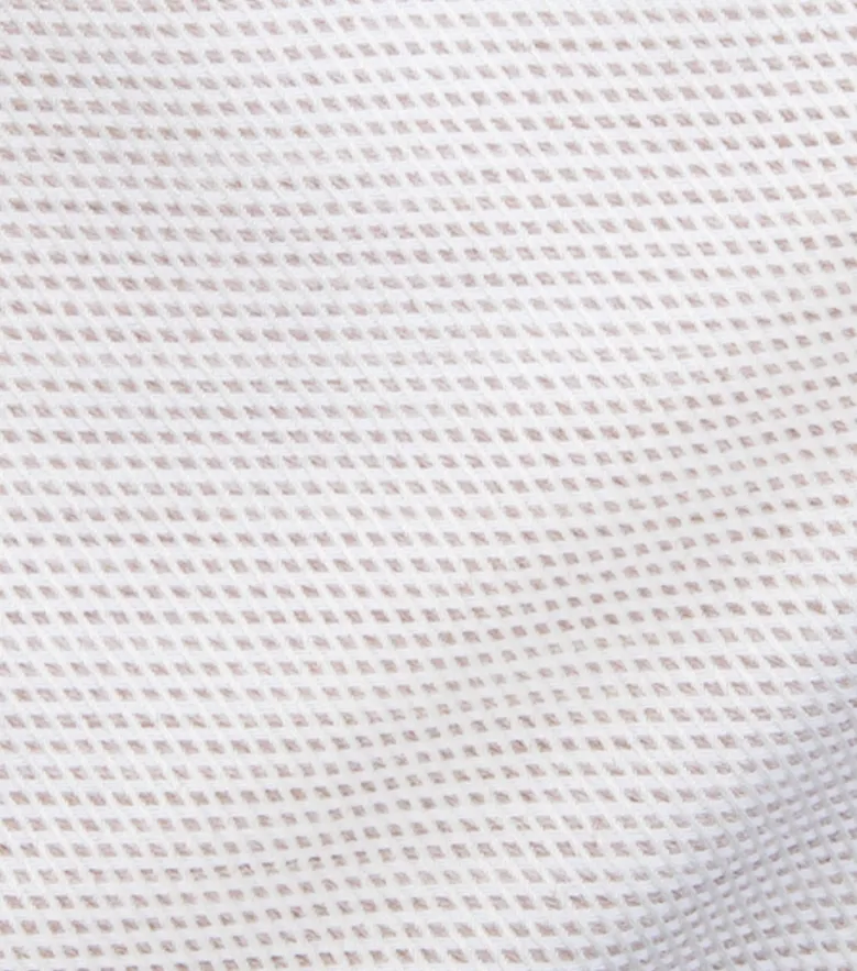 Chemise en twill uni beige facile à repasser