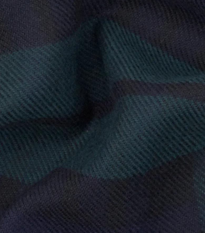 Chemise en flanelle à carreaux vert
