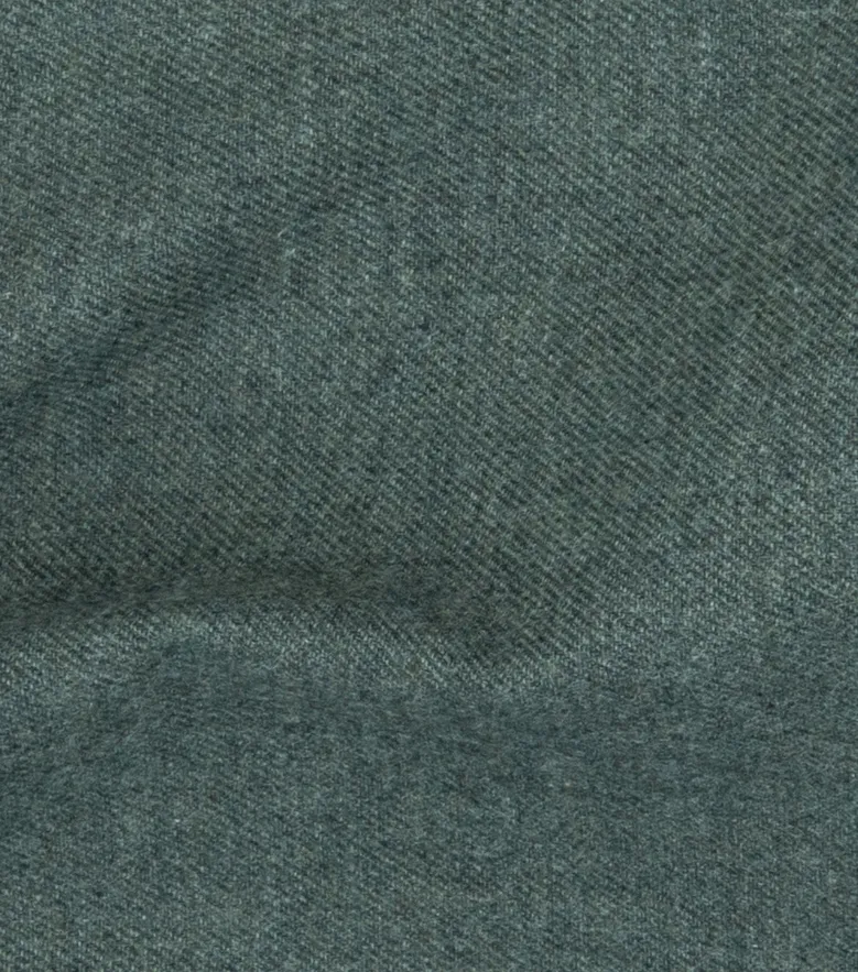 Chemise en flanelle vert kaki uni