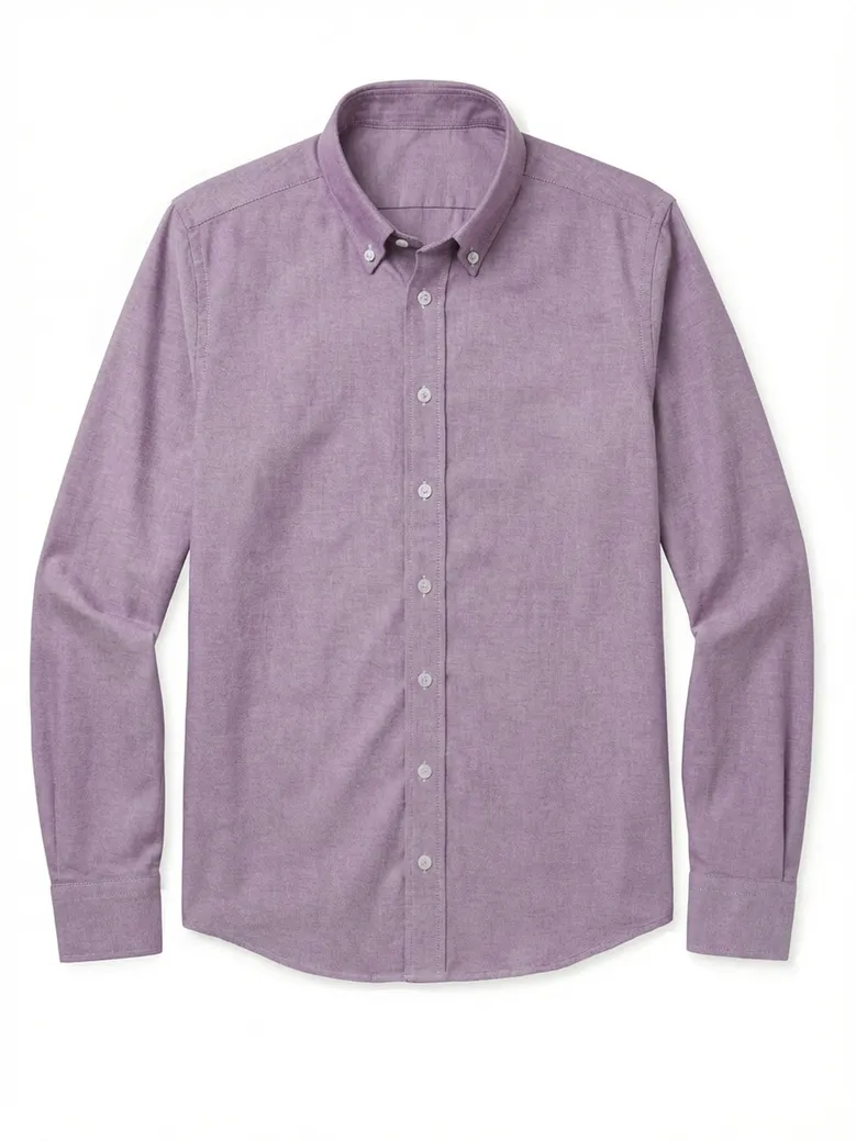 Chemise en Oxford sport bordeaux uni