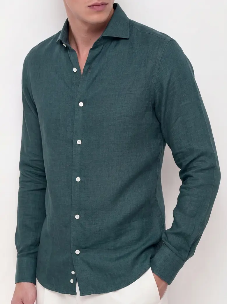 Chemise en lin épais