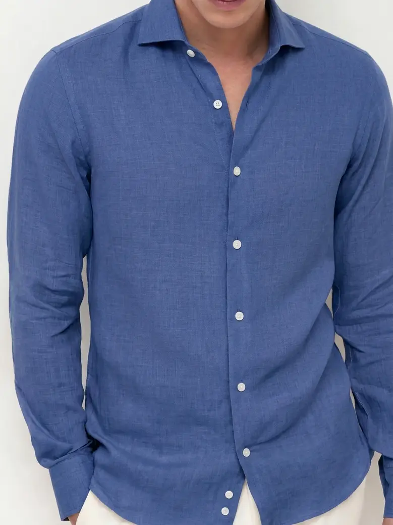 Chemise en lin épais