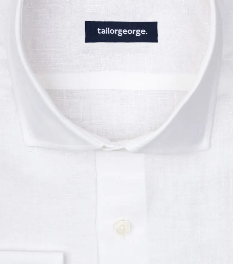Chemise en Lin uni blanc