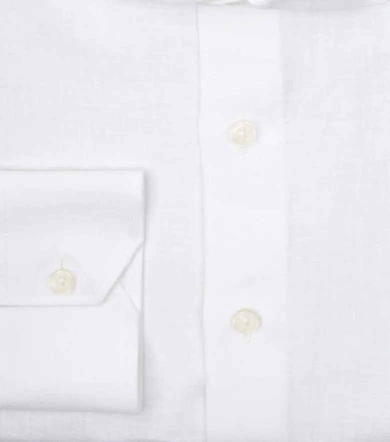 Chemise en Lin uni blanc