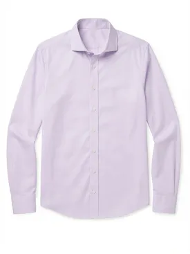 Schlichtes violettes Popeline-Hemd